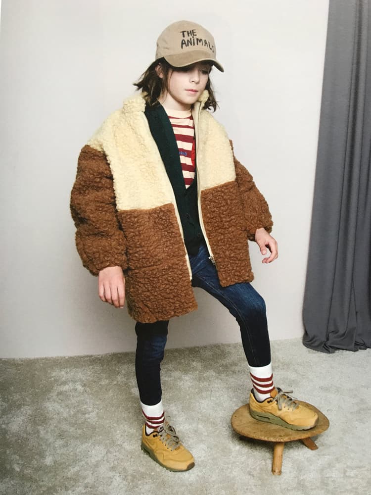 Faux fur kid's fashion picks : Animals Observatory Brown Panda Coat